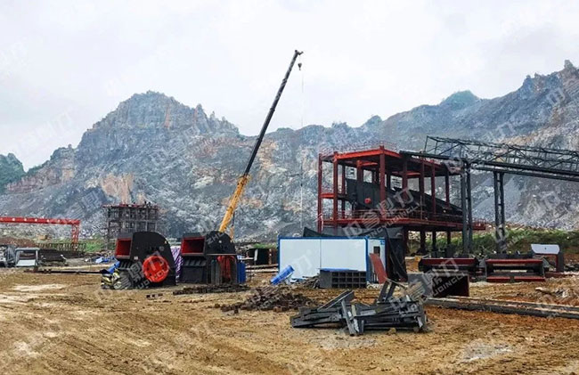 廣西百色登高新材料公司200萬噸骨料生產線