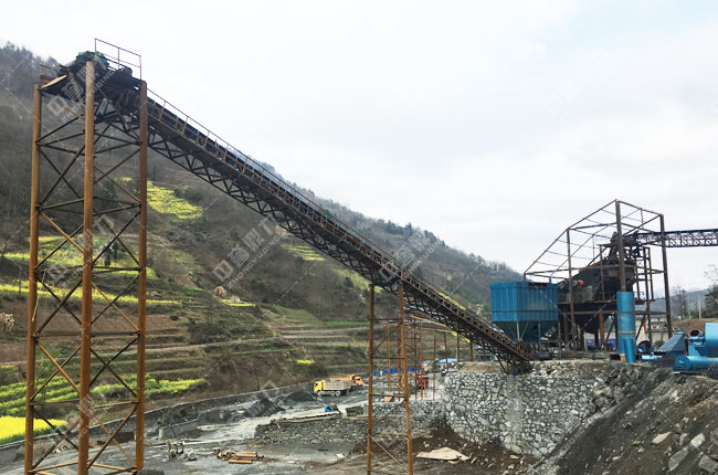 安康平溪玄武巖時(shí)產(chǎn)500噸砂石骨料生產(chǎn)線