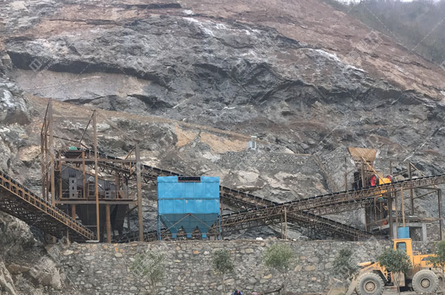 安康平溪玄武巖時(shí)產(chǎn)500噸砂石骨料生產(chǎn)線