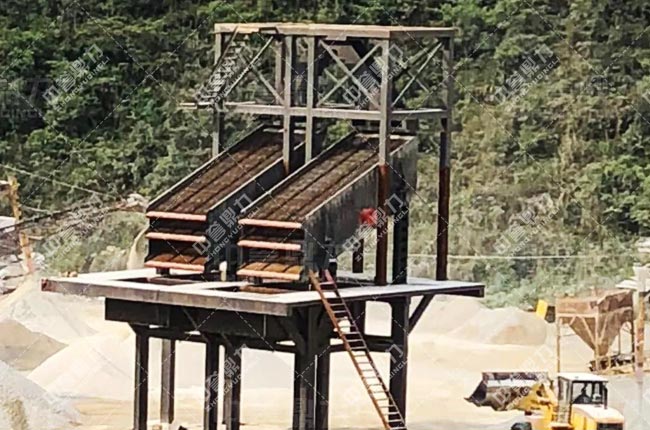 中譽鼎力1815重錘破碎機助力廣西龍文采石廠砂石骨料生產線建設